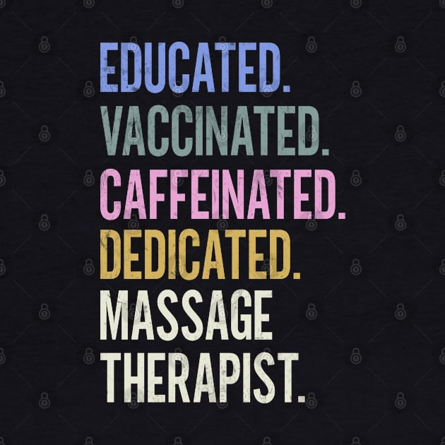 Massage Therapist - Retro Vaccination Design- by best-vibes-only